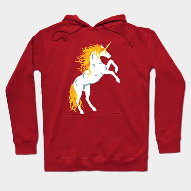 Golden Maned Unicorn Hoodie by PeregrinusCreative